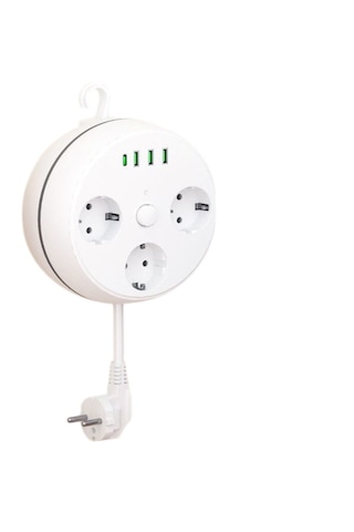 Vea Ve-26583 3'lü 1.5 Metre Kablolu 3 Usb + Type-c Girişli Akım K