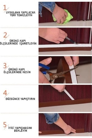 3M Kapı Pencere Yalıtım Şeridi Yapışkanlı Rüzgar Engelleyici Şeffaf 3 Metre