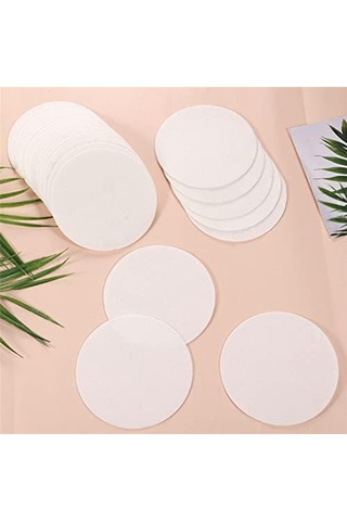 Kendin Yap Cam Füzyon El Sanatları İçin 100 Adet Mikrodalgaya Uygun Yuvarlak Kağıt