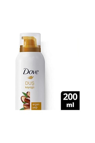 Argan Yağı Duş Köpüğü,10 Kat Daha Yoğun Köpüğe Sahip Kremsi Formül, 200 Ml, Beyaz Diğer