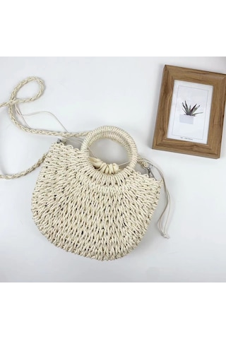 Yeni El Yapımıhasırçanta Kadınçantasıkahverengi Kahverengi