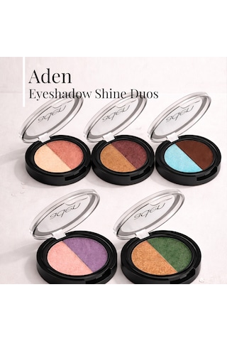 Aden Eyeshadow Shine Duos - Işıltılı Göz Farı İkilisi Beige Bej 0