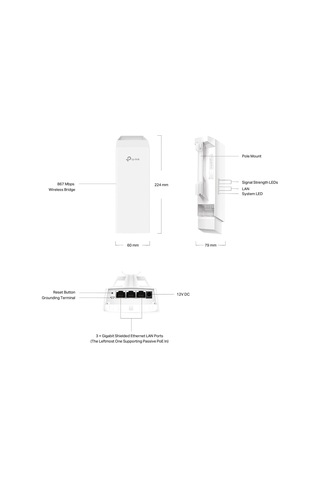 Tp-link Eap211-bridge Kit Köprü & Yineleyici Ağ Köprüsü 867 Mbit/