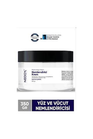 Nedox Nemlendirici Krem Kuru Ciltler Seramid ve Hyalüronik Asit İçerikli Yüz Vücut Kremi 350 G