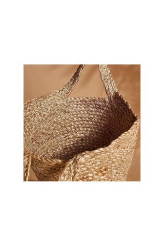 Lexroo Tolknıng Örme Sepet, Örme Sepet Çanta, Jüt 20x30 Cm Çok Renkli