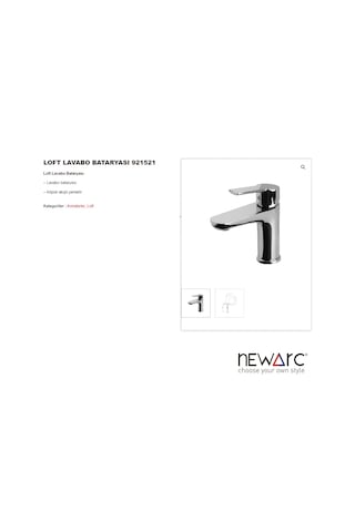 Newarc 921521 Loft Lavabo Bataryası