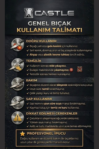 Hand Caft Serisi Mutfak Bıçak Çatal Seti Gül Sap 6'lı Steak Et Kahvaltı Yemek Çatalı Mft-4527