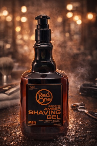 Redone Amber Shaving Gel 1000 Ml Erkek Tıraş Jeli Nemlendirici Kayganlaştırıcı Profesyonel Kullanım