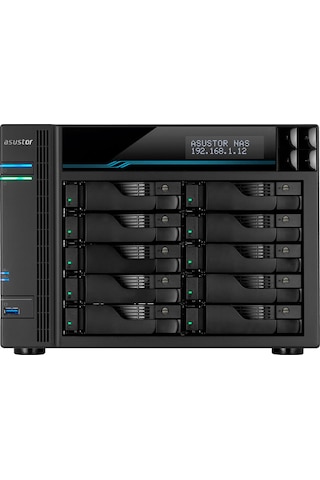 Asustor Lockerstor 10 AS6510T Intel Atom C3538 10 Bay NAS Depolama Birimi