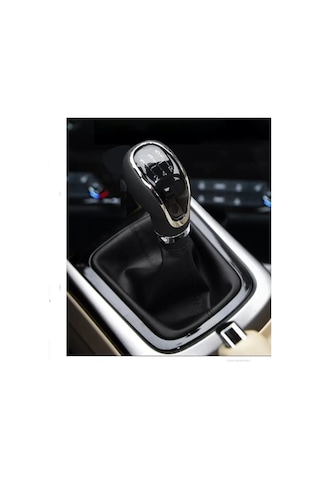 Fort Fiesta 2009-2017 Uyumlu Vites Körüğü Siyah Deri Siyah Dikiş