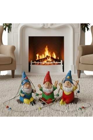 Salıncakta Cüce Noel Baba Biblo 13 Cm X 10 Cm 13 Cm