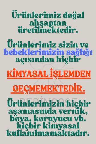 %100 Keçi Kılı Bebek Saç Fırçası ve Bebek Şimşir Tarak 2'li Set + Bez Kese Hediyeli