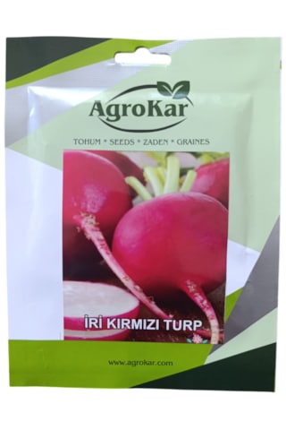 İri Kırmızı Turp Tohumu 10 Gr 1 Paket