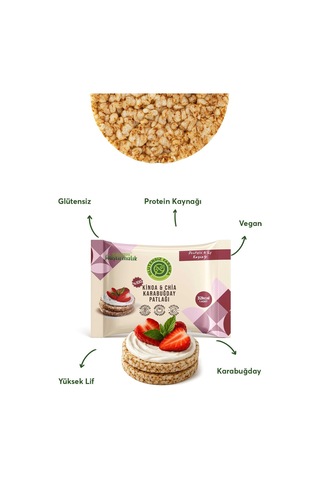 Karabuğday Patlağı Kinoa & Chia 24 Gram X 10 Paket