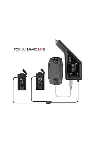 Djı Mavic Mini İçin 3 İn 1 Araç Şarj Cihazı 50 Dakika Hızlı Şarj