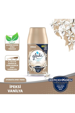 Glade Automatic Spray Yedek İpeksi Vanilya Kokusu 269 Ml 60 Gün Etkili vanilya