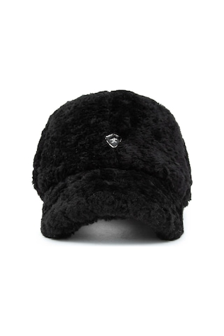 Tamer Tanca Unisex Kürk Siyah Şapka 524 Beyzbol Kurk Sapka Sıyah Kurk Siyah