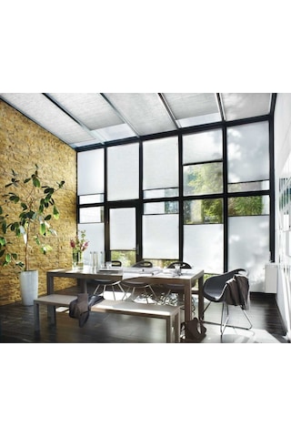 Perdema Kancalı/vidalı Honeycomb Plise %100 Karartma Cam Balkon Perdesi - Ofis Perdesi - Mutfak Perdesi Beyaz