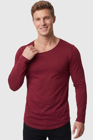Rizzup Erkek Bordo %95 Pamuk Slim Fit Kesik Açık Yaka Likralı Penye Sweatshirt Oval Kesim 2602299