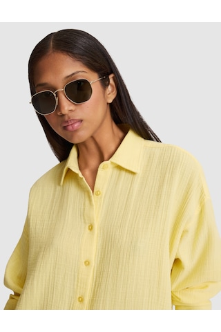 Pierre Cardin Kadın Sarı Gömlek Desenli 50328655-vr044