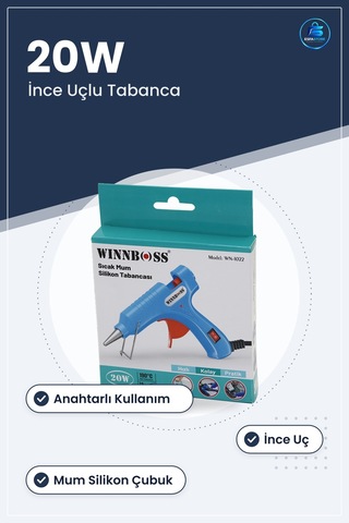 Sıcak Silikon Tabancası 20w Anahtarlı İnce Uç Hobi El İşi Ev Tami