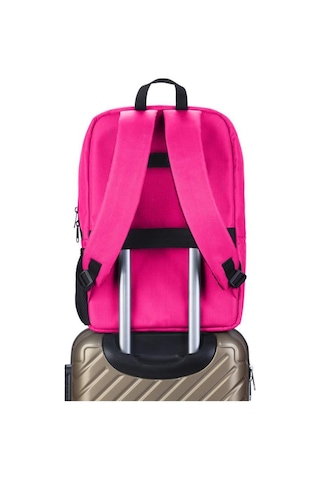 Classone 15,60'' Uyumlu W306 Mila Serisi Lenovo,hp,asus,monster,macbook,macair Uyumlu Laptop,notebook Sırt Çantası-pembe