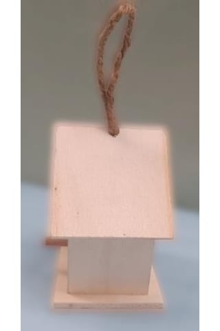 Hobi Dekoratif Model Minik Kuş Yuvası Ahşap HAM MDF El Yapımı