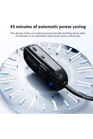 Artfulabode Profesyonel 2'li Kablosuz Mikrofon Seti - 50m Menzilli Kulaklık & El Mikrofonu