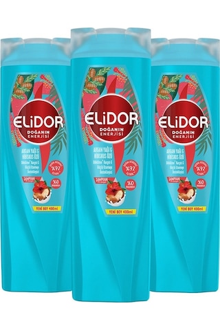 Elidor Argan Yağı & Hibiskus Özlü Şampuan 3 x 400 ML