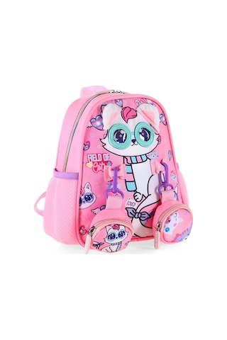 Dream Vest Gözlüklü Kedi Mini Sırt Çantası Çok Renkli