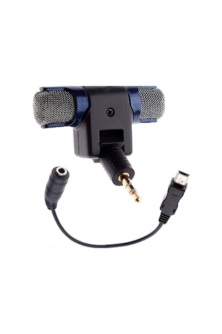 Springsun Mikrofon Stereo Mikrofon 3.5mm Fiş Usb Adaptör Kablosu Yedek