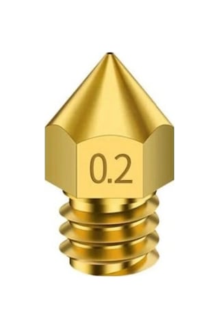 3d Yazıcı-printer Mk8 0.2mm Pirinç Nozzle