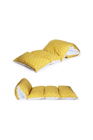 Bundera Puf Yıldızlı Çocuk Katlanır Yer Minderi Bebek Yer Yatağı