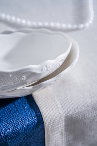 Acar King Oval Kayık Tabak - 16 Cm Beyaz