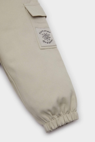 DeFacto Erkek Bebek Beli Lastikli Kargo Cepli Gabardin Pantolon E2010A525SPBG779 Bej