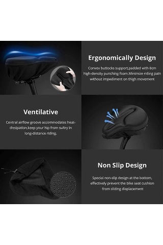 Bisiklet Minderi - Bisiklet Ve Egzersiz Bisikleti, Cruiser Ve Sabit Bisiklet Koltukları İçin Bisiklet Kılıfı - Kaiyi Diğer