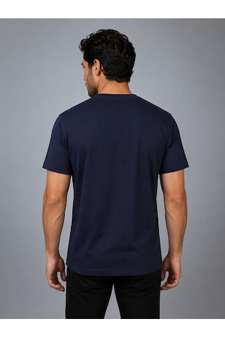 Bisse Lacivert Bi Si Klet Yaka Basi C T-shirt Ts26y26105 D39