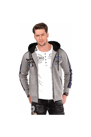 Cipo & Baxx Cl312 Kapşonlu Kalın Kışlık Erkek Sweatshirt 001