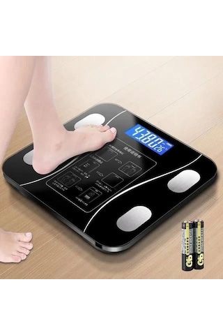 Akıllı Kablosuz Dijital Banyo Ve Vücut Yağ Ağırlık Ölçeği Vücut Kompozisyonu Analizörü Bluetoothlu Tartı