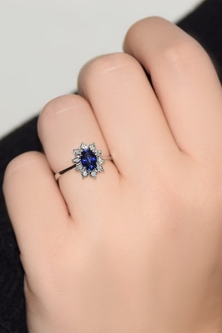 1.15 Ct Safir Pırlanta Yüzük