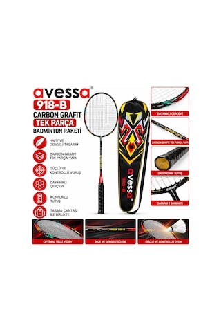 Avessa 918-b Carbon Grafit Badmington Raketi
