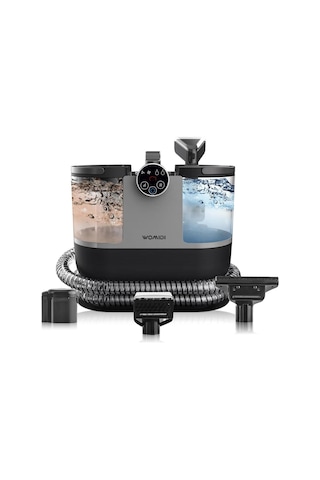 Ayrex Womıdı Dy-506f Halı Ve Koltuk Yıkama Makinesi, 500w Güç, 1600ml Su Tankı, 1.8m Hortum, Dijital Ekran, Siyah