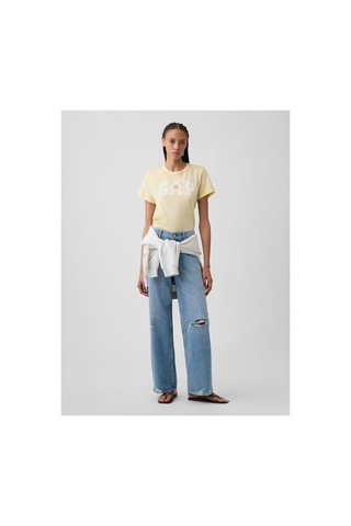 Gap T-shirt Kadın Xl Beden Maızecolor100% Pamuk Ekmek