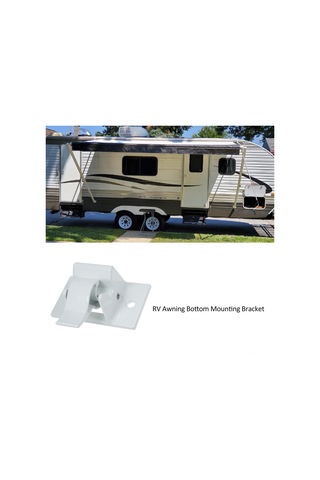 Jeemson Stainless Steel Rv Çadır Alttan Montaj Braketi Beyaz, 65cm Delik Mesafesi, 3104653.005 Oem Uyumlu Beyaz