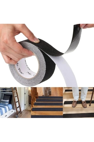 Açık Merdiven Adım Döşeme Laminant Ucu Zemin Kaydırmaz Rulo Kaymaz Güvenlik Bant 25 Mm X 5 M Karışık - 870593883 Diğer