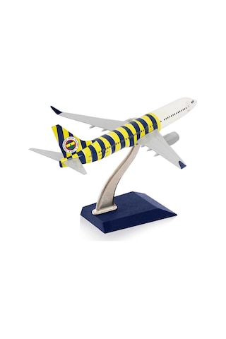 Zekupp Boeing 737-800 1/250 Ölçek Fenerbahçe Lisanslı Çubuklu Tasarım Maket Uçak