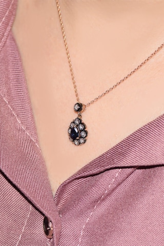 Damla Safir Elmas Kolye