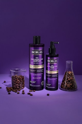 Bioblas Kafein Arjinin Biotin Saç Dökülmesi Karşıtı Şampuan 400 Ml Besleyici, Güçlendirici, Dökülme Karşıtı
