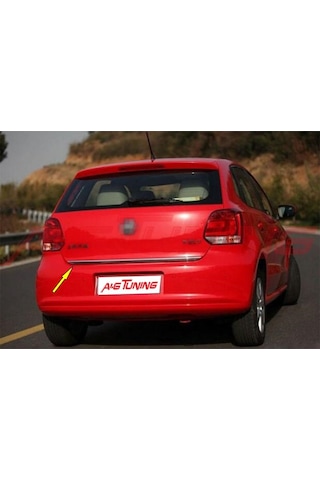 Volkswagen Polo 6R Krom Bagaj Alt Çıta Formlu 2009 2017 Paslanmaz