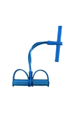 Dolıty Elastik Pedal Direnç Bandı Sit Up Karın Bacak Bel Mavi Mavi